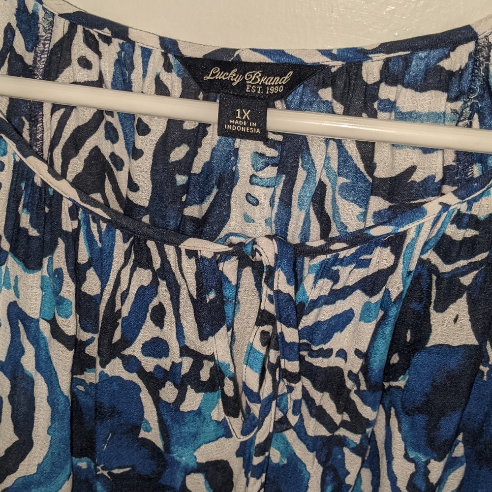 Lucky Brand blouse 1X - Picture 3 of 4